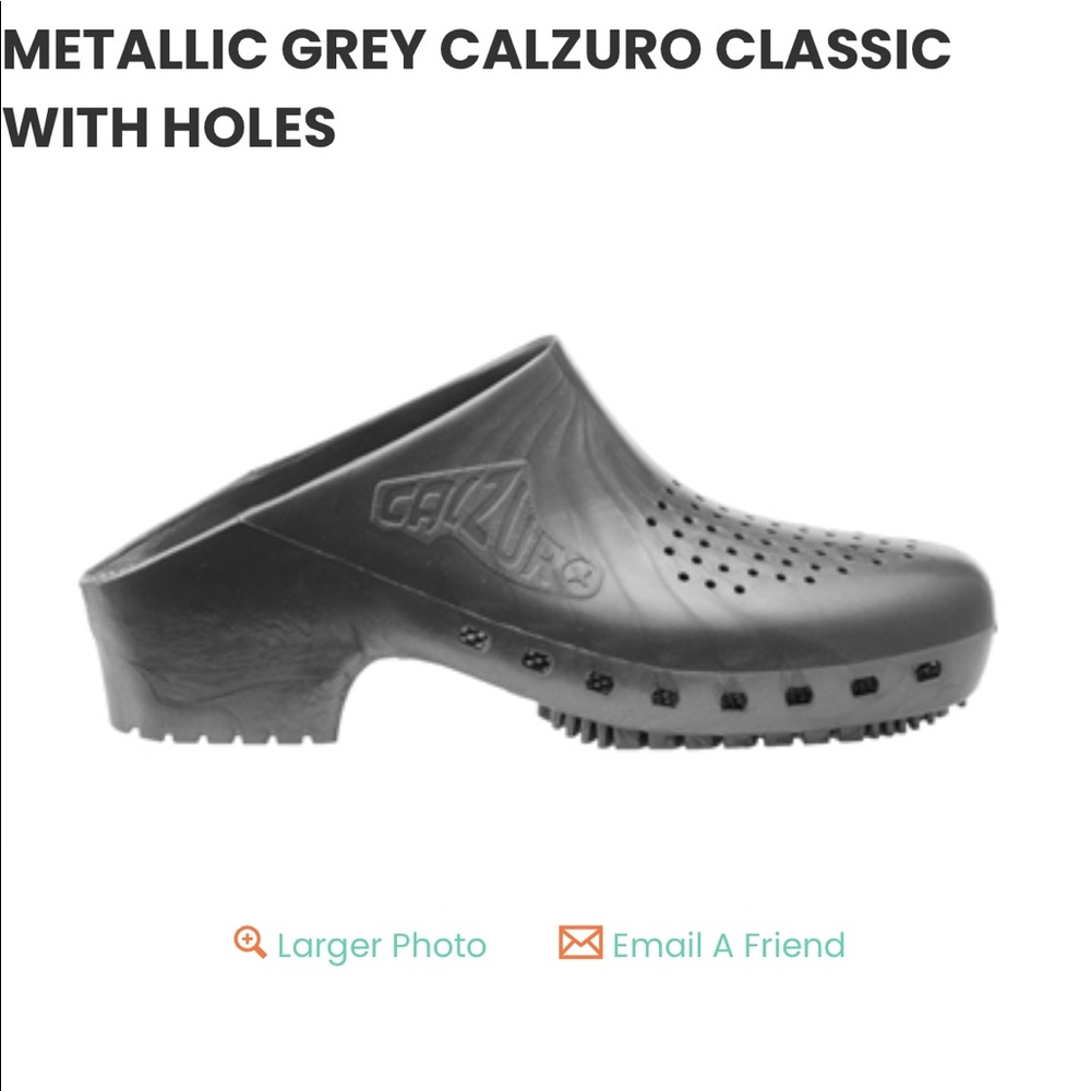 Calzuro BRAND NEW clogs Sz 36 (US 7-8) in gray